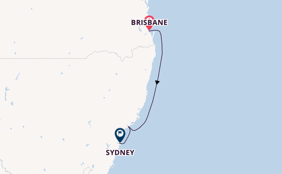 Australië vanaf Brisbane, Australië met de Grand Princess