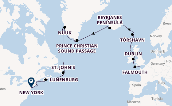 Transatlantic from Portsmouth, England, United Kingdom with the Azamara Quest