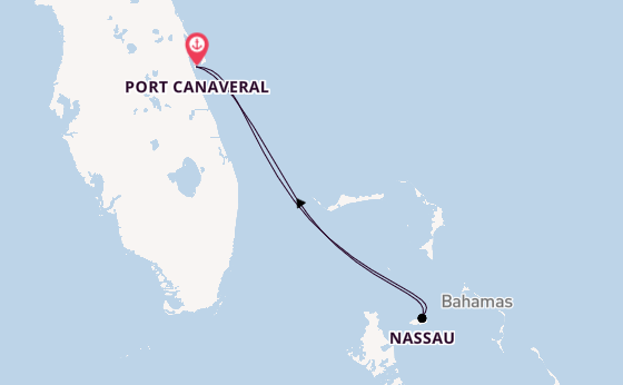 Caribbean from Port Canaveral, Florida, USA with the Carnival Freedom 
