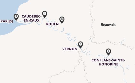 Seine vanaf Parijs, Frankrijk met de SEINE COMTESSE