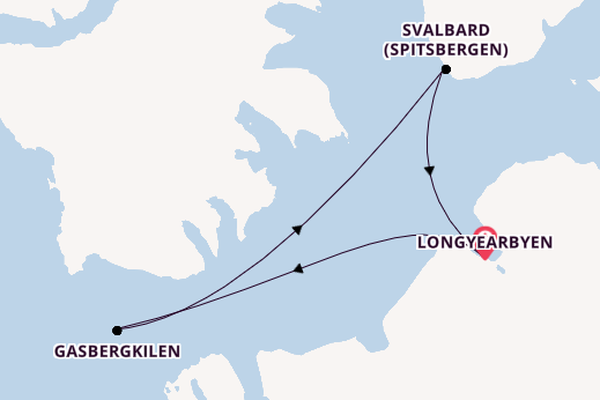 Noorwegen vanaf Longyearbyen, Noorwegen met de Silver Endeavour