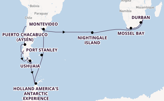 Transatlantic from Valparaíso (Santiago), Chile with the Seabourn Quest