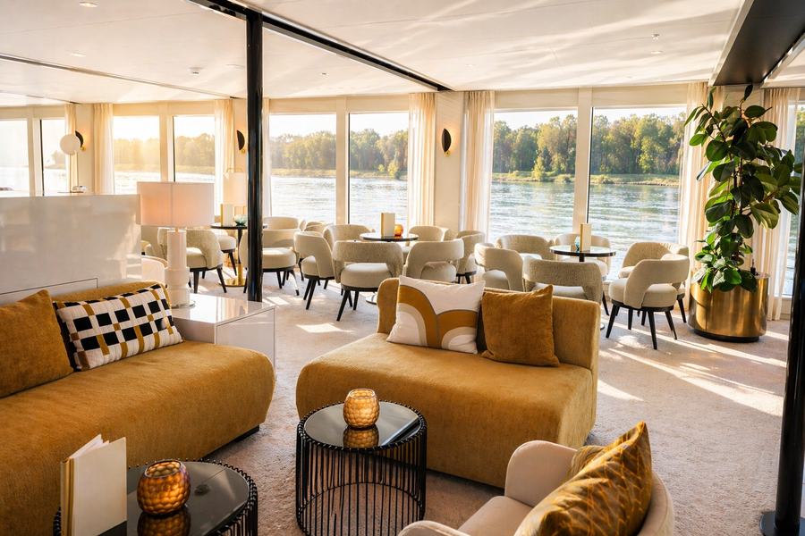 Donau vanaf Passau, Duitsland met de Amadeus Nova
