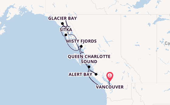 Alaska vanaf Vancouver, Canada met de Seabourn Encore
