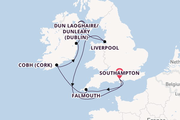 British Isles from Southampton, England with the Majestic Princess