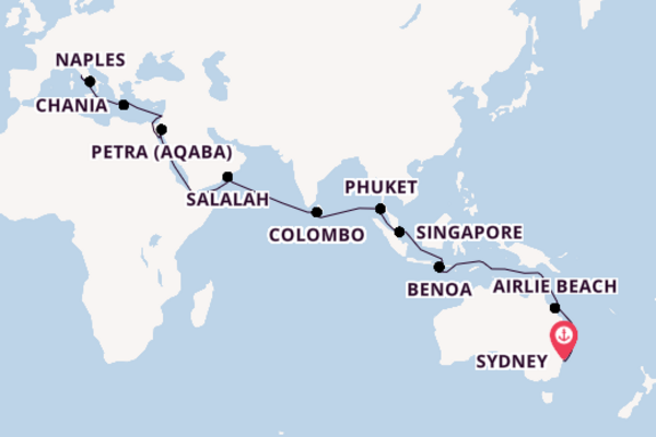 Luxury Sydney to Rome World Sector