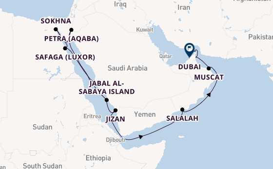 Middle East from Jeddah, Saudi Arabia with the EXPLORA I