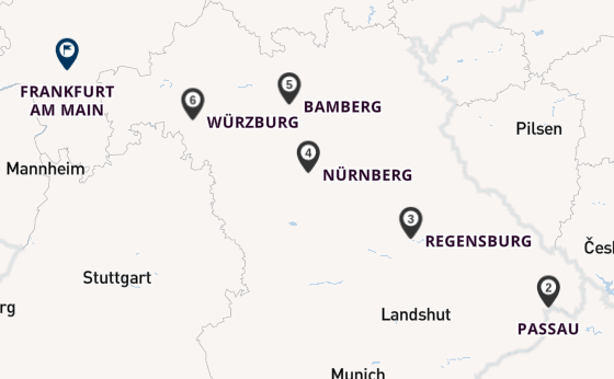Main ab Passau auf der MS Lady Cristina