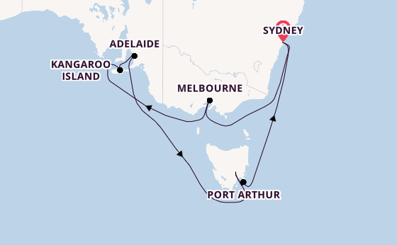 Australien ab Sydney auf der Grand Princess