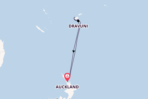 Fiji vanaf Auckland, Nieuw-Zeeland met de Carnival Adventure