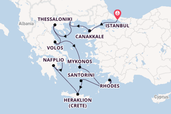 Azamara Pursuit 11  Istanbul-Athens (Piraeus)