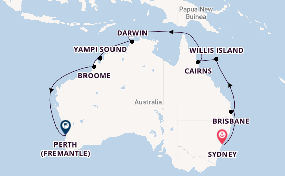 Australia from Sydney, Australia with the Grand Princess