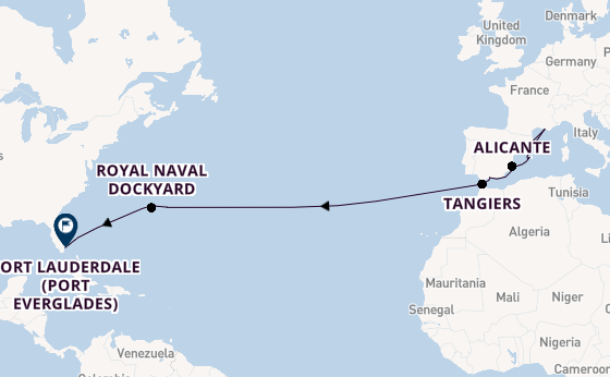 Transatlantic from Barcelona, Spain with the Celebrity Xcel