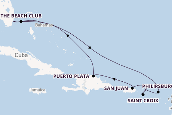 St. Maarten, Tortola, San Juan with Magic City Stay
