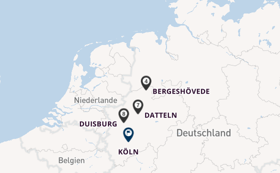Rhein ab Hannover, Deutschland auf der VIVA RUBY