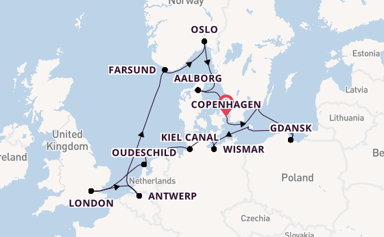 Norway from Copenhagen, Denmark with the Seabourn Quest