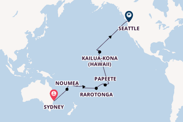 Transpacific from Sydney, Australia with the Noordam