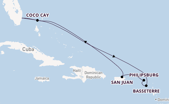 Caribbean vanaf Fort Lauderdale, Verenigde Staten met de Symphony of the Seas℠