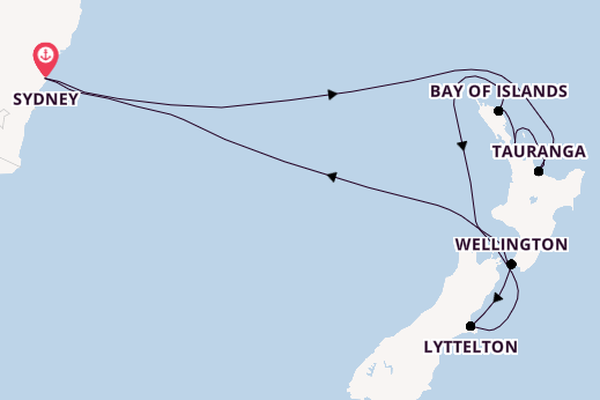 Australia and New Zealand from Sydney, Australia with the Discovery Princess