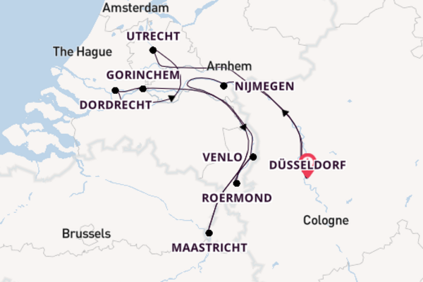 Beeindruckende Kreuzfahrt über Gorinchem nach Düsseldorf