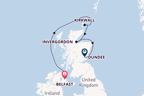 Cruising from Belfast to Dundee