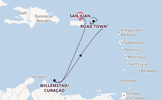 Eastern Caribbean from San Juan, Puerto Rico with the Norwegian Prima