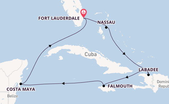 Caribbean vanaf Fort Lauderdale, Verenigde Staten met de Explorer of the Seas