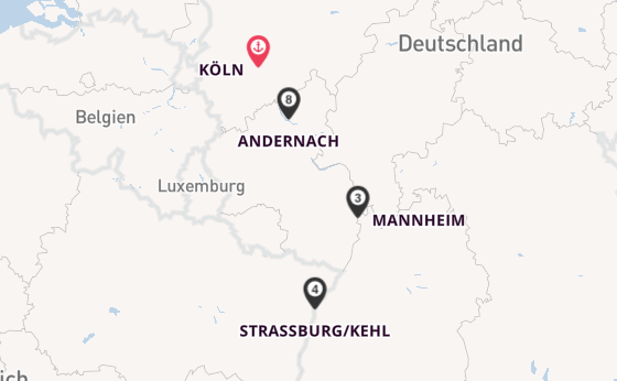 Rhein ab Köln, Deutschland auf der RHEIN SYMPHONIE