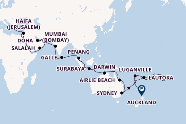 Southeast Asia from Piraeus (Athens), Greece with the Seven Seas Explorer