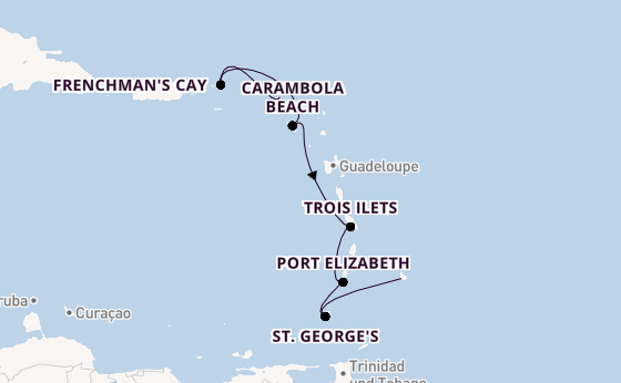 Karibik ab Philipsburg, St. Maarten auf der Seabourn Ovation