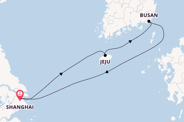 China ab Shanghai, China auf der Spectrum of the Seas