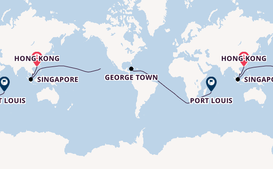 Southeast Asia from Hong Kong, China with the MS EUROPA 2