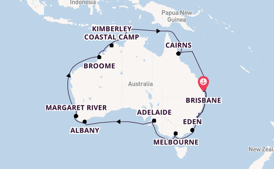 Australia from Brisbane, Australia with the Grand Princess