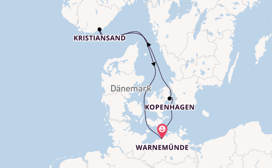 Norwegen ab Warnemünde, Deutschland auf AIDAsol