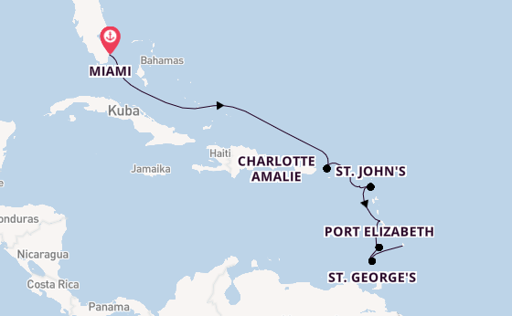 Karibik ab Miami auf der Azamara Journey