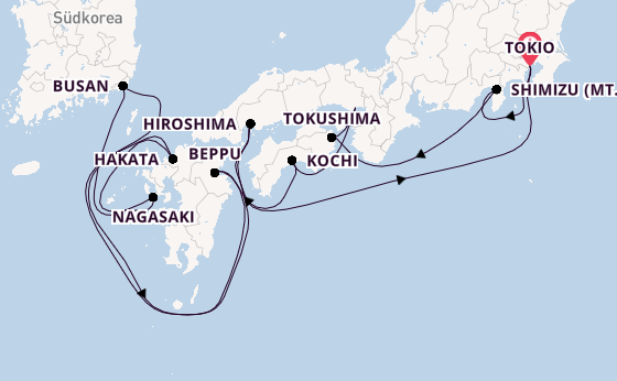 Japan ab Tokio, Japan auf der Seven Seas Explorer