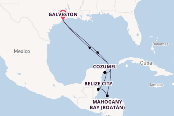 Western Caribbean From Galveston with the Carnival Dream