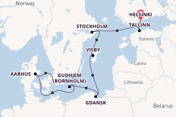 Baltic Sea from Helsinki, Finland with the Regal Princess