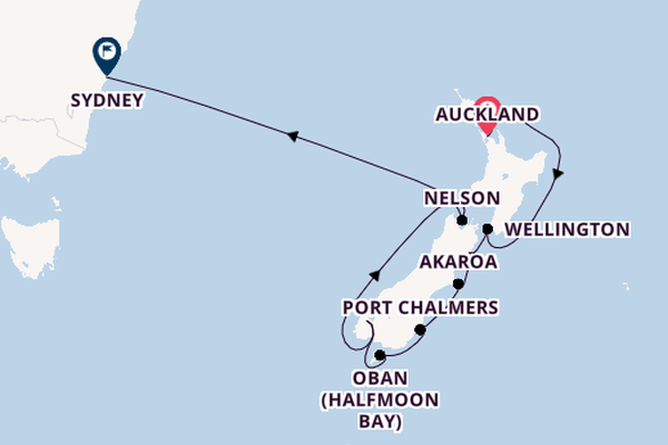 Neuseeland ab Auckland, Neuseeland auf der Seabourn Sojourn