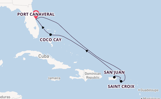 Caribbean from Australia with the Adventure of the Seas