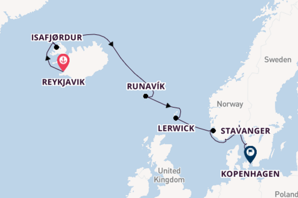 Bezoek Runavík met Oceania Cruises
