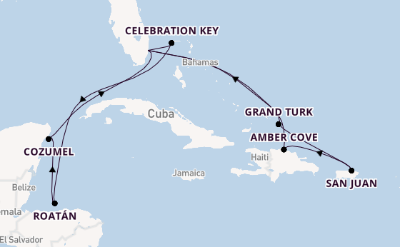 Luxury Caribbean Adventurer with Celebration Key