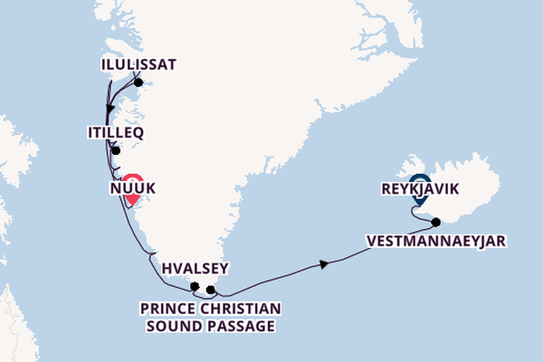 Arctic from Nuuk, Greenland with the Silver Wind