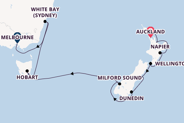 Australia and New Zealand from Auckland, New Zealand with the Azamara Pursuit