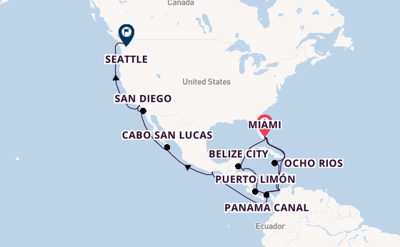 Central America from Miami, Florida with the MSC Poesia