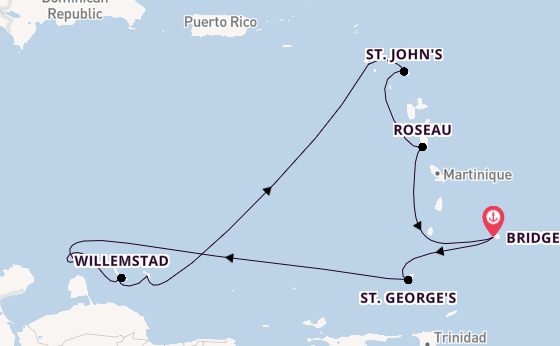 Zuidelijke Caraïben vanaf Bridgetown, Barbados met de Seven Seas Grandeur