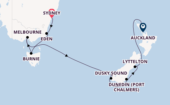 New Zealand from Sydney, Australia with the Norwegian Spirit 