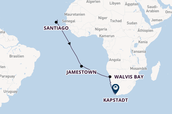 Südliches Afrika ab Sal Rei (Boa Vista), Kap Verde auf der HANSEATIC spirit