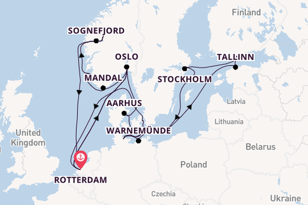 Norway from Rotterdam, Netherlands with the Rotterdam
