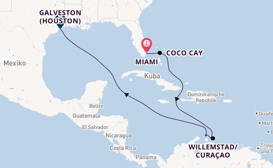 Karibik ab Miami auf der Icon of the Seas